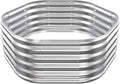 Hexagon Raised Garden Bed, 48 Inch Diagonal & 16.5 Inch Tall, Galvanized Steel by Unknown