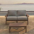 Patio Furniture Set 2 Seats, HDPE Outdoor Sectional by PatioKingdom