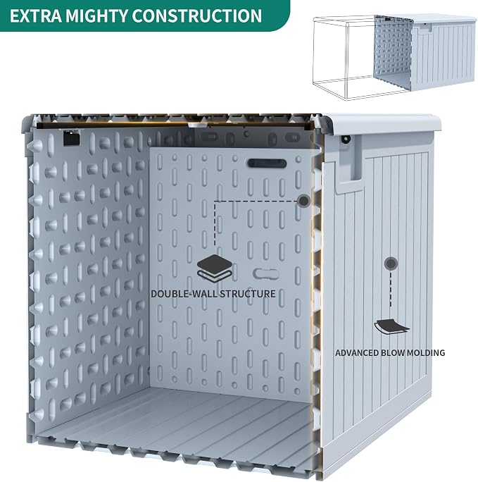 YITAHOME 230 Gallon Double-Wall Deck Box - Image 2
