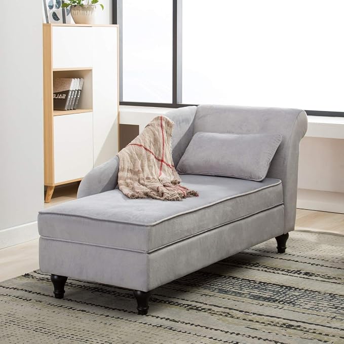 Yongqiang Storage Chaise Lounge Indoor Upholstered Sofa Recliner Lounge Chair - Image 4
