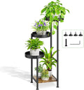 Plant Stand Indoor Outdoor Clearance, 4 Tier Tall Corner Metal Flower Pot Shelf by Oppro