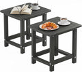 YEFU Outdoor Side Table for Patio: 16" HIPS Weather by YEFU