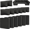 14 Pcs Outdoor Cushion Slipcovers Outdoor Patio Cushion Covers Replacement by Snubbull