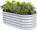 Land Guard 18“ Tall 4×2ft Galvanized Raised Garden Bed Kit, Galvanized Planter by LandGuard