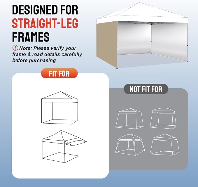 CROWN SHADES 12x12 Canopy Sidewalls - Image 5