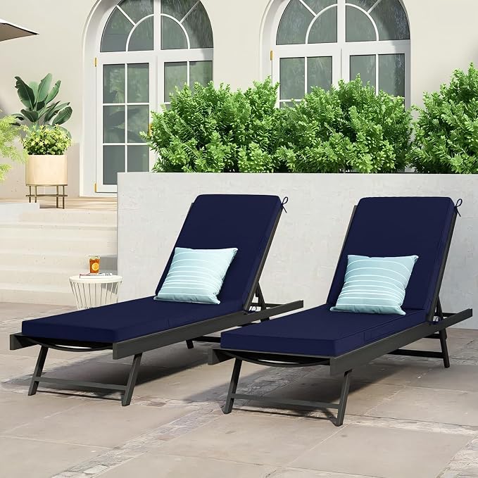 Cozyide Chaise Lounge Cushions Outdoor 72"x21"x3", Waterproof Lounge Chair - Image 7
