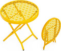 VINGLI Patio Folding Side Table, Small Outdoor Table by VINGLI