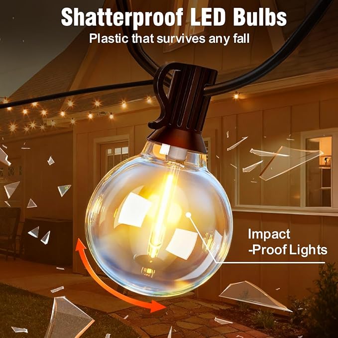 Nisocy 25FT Solar String Lights Outdoor Waterproof - Image 2