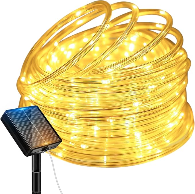 btfarm Solar Rope Lights Outdoor, 120LED 46FT Solar String Lights Outside by btfarmdecorativelighting