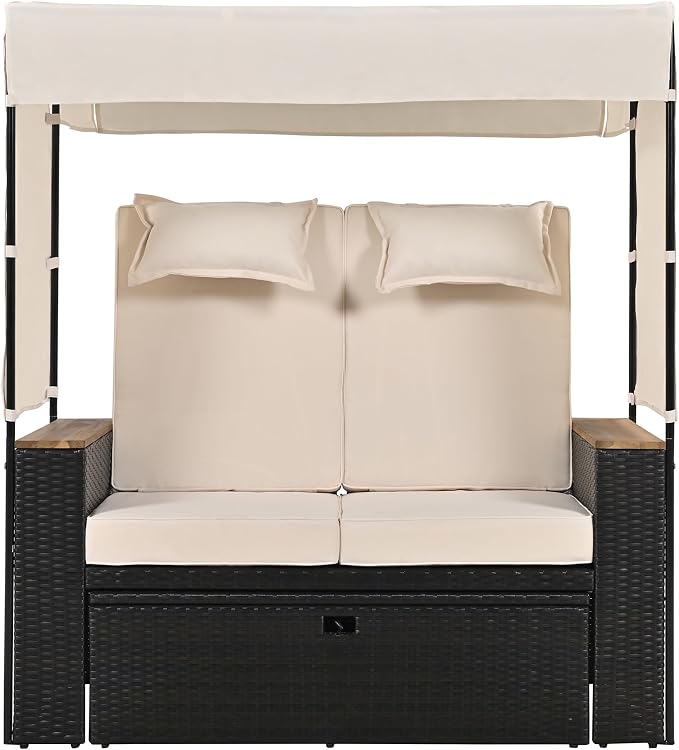 2-Piece Outdoor Rattan Daybed - Image 9