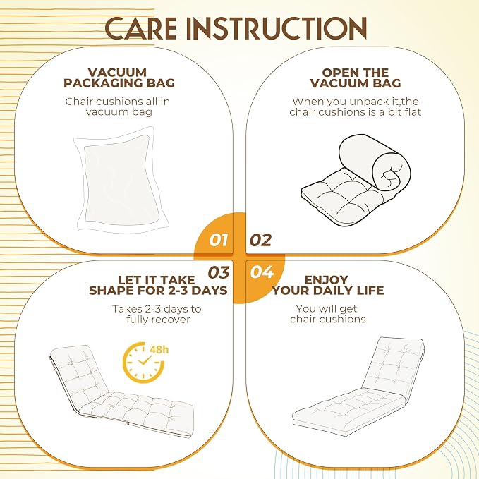 Outdoor Lounge Chair Cushions, Chaise Lounge Cushions - Image 6