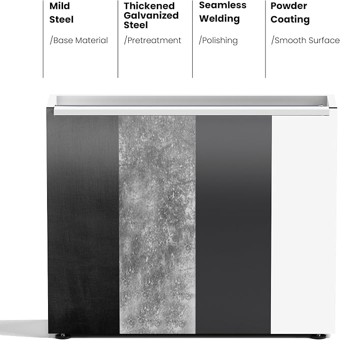 GSK White Metal Planter Box - Image 7