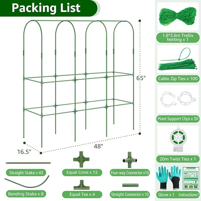 65"×48" Upgrade Heightened Cucumber Trellis - Image 5