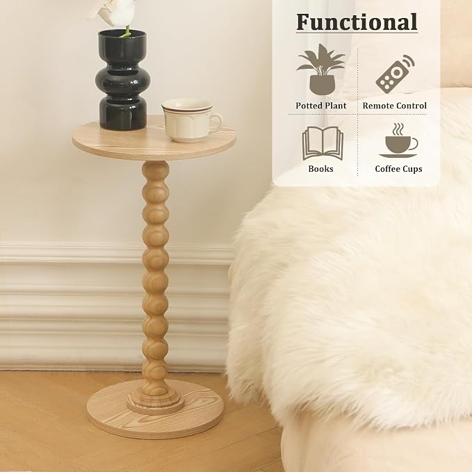 Round Side Table, Small Drink Table - Image 4