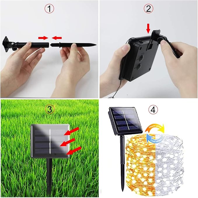 Solar String Lights Outdoor, Fairy Light - Image 3