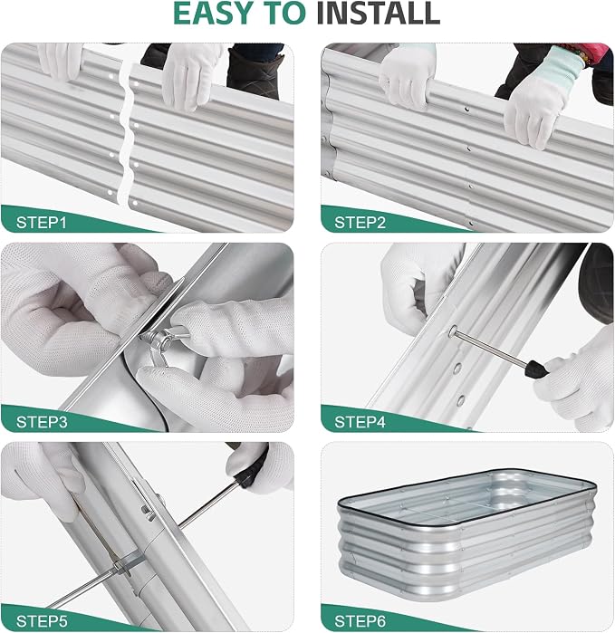 3 in 1 Galvanized Raised Garden Bed - Image 8