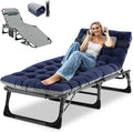 DoCred Heavy Duty Chaise Lounge Chair, Adjustable 5-Position Folding Chaise by DoCred