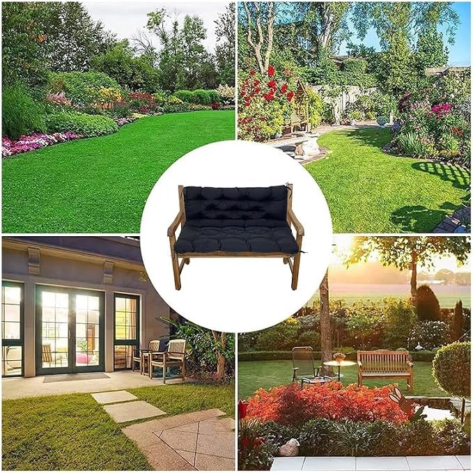Swing Cushion Replacement Outdoor Porch Waterproof Bench Cushion 2-3 Seater - Image 5
