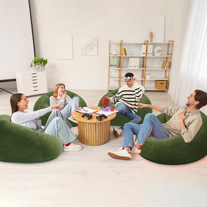 Realspring Inflatable Bean Bag Chairs Outdoor Blow up Camping Chairs Inflatable - Image 6