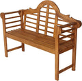 JONATHAN Y BNH103A Lutyens 51.2" 3-Seat Arched 600-Lbs Support Acacia Wood by JONATHANY