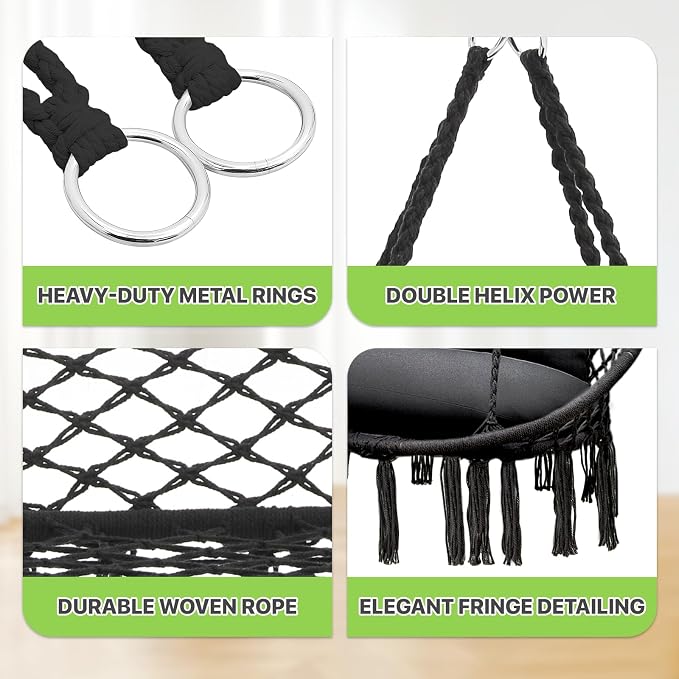 Magshion Double Hammock Swing Chair - Image 6