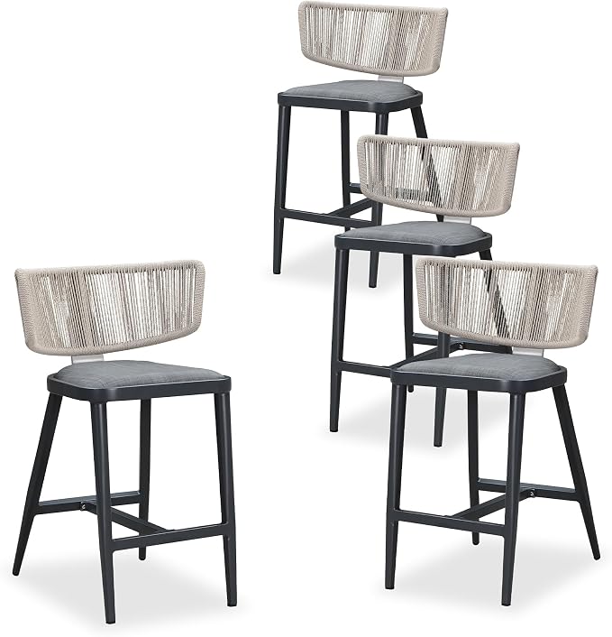 PURPLE LEAF Outdoor Counter Height Stools Set - Image 3