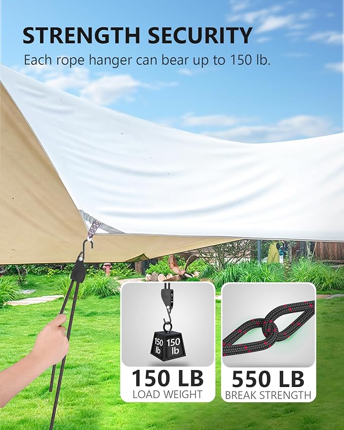 Kayak Straps Tie Downs 8 Pack Set, Roof Rack Straps Adjustable Ratchet Tie Down - Image 3