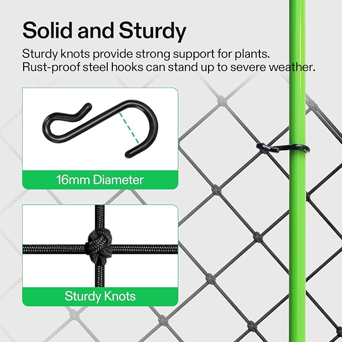 VIVOSUN 2 x 4Ft. Elastic Trellis Netting - Image 4