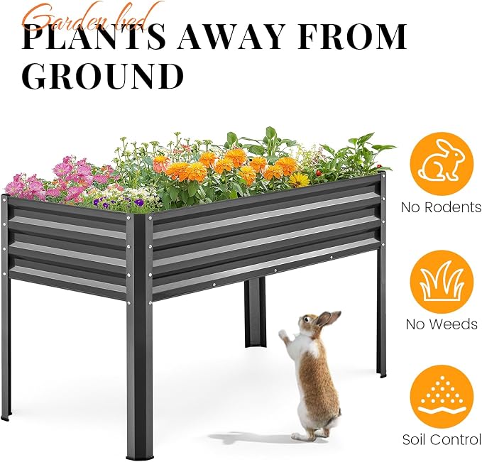 KING BIRD Large Raised Garden Bed - Image 4