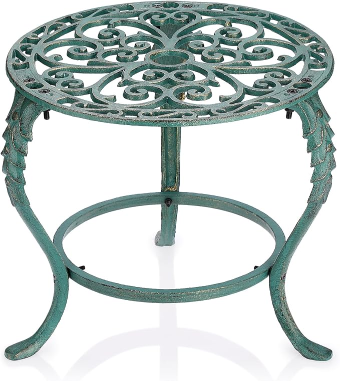 OwnMy Cast Iron Plant Stand Heavy Duty Vintage Wrought Iron Flower Pot Holder by OwnMy
