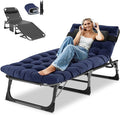 DoCred Heavy Duty Chaise Lounge Chair, Adjustable 5-Position Folding Chaise by DoCred