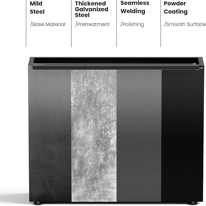 GSK Black Metal Planter Box - Image 6
