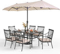 PHI VILLA 7 Piece Outdoor Dining Set by PHIVILLAThepioneerofcomfortablehouseholdsupplies