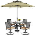 PHI VILLA 5 Pieces Outdoor Dining Set by PHIVILLAThepioneerofcomfortablehouseholdsupplies