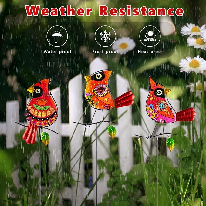 Decorative Garden Stakes, Waterproof Outdoor Decor Housewarming Present - Image 4