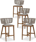 PURPLE LEAF Outdoor Counter Height Stools Set by Unknown