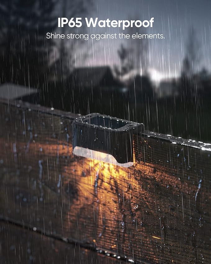 JACKYLED Solar Fence Lights 16 Pack Outdoor Solar Deck Light IP65 Waterproof - Image 5