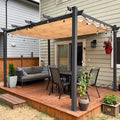 PURPLE LEAF 10' X 13' Outdoor Retractable Pergola by PURPLELEAF