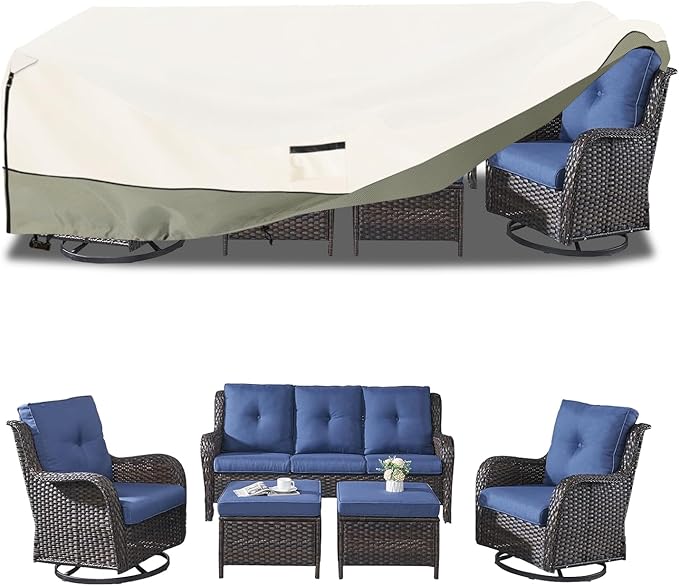 Outdoor Furniture Covers Waterproof, 600D Heavy Duty Patio Cover - Image 2
