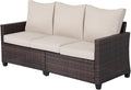 Rattan Outdoor Sofa 3-Seater by Hoffeorrad