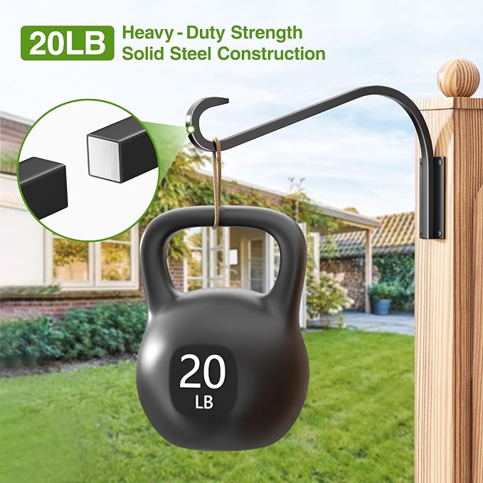 16 Inch 2 Pack Plant Hangers for Indoor/Outdoor Wall Mount - Image 5