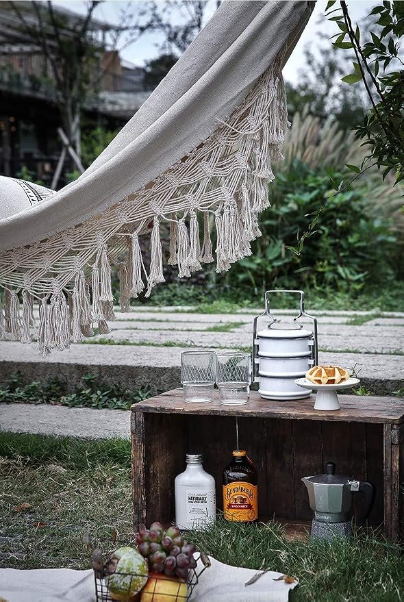 Outdoor Hammock Patio Hammock Beach Vacation Camping Climbing Traveling Hiking - Image 6