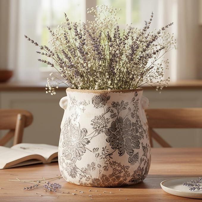 6.68in. Tuscan Planter & Room and Home Decor, Decorative Vase, Indoor/Outdoor - Image 5