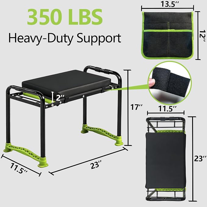 Garden Kneeler and Seat, Heavy Duty Garden Stool - Image 2