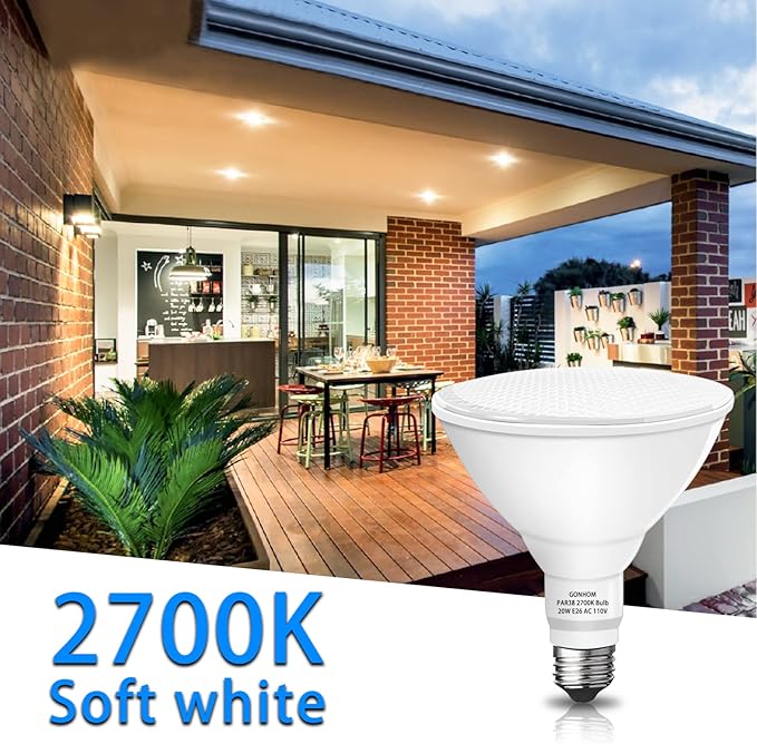 Par38 led Flood Lights Outdoor Light Bulb, Dimmable 1800LM, 20W Replace up to - Image 3