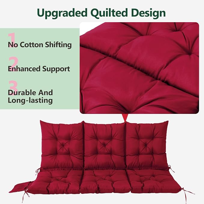 3 Seater Porch Swing Cushion, Thick Cushion - Image 5