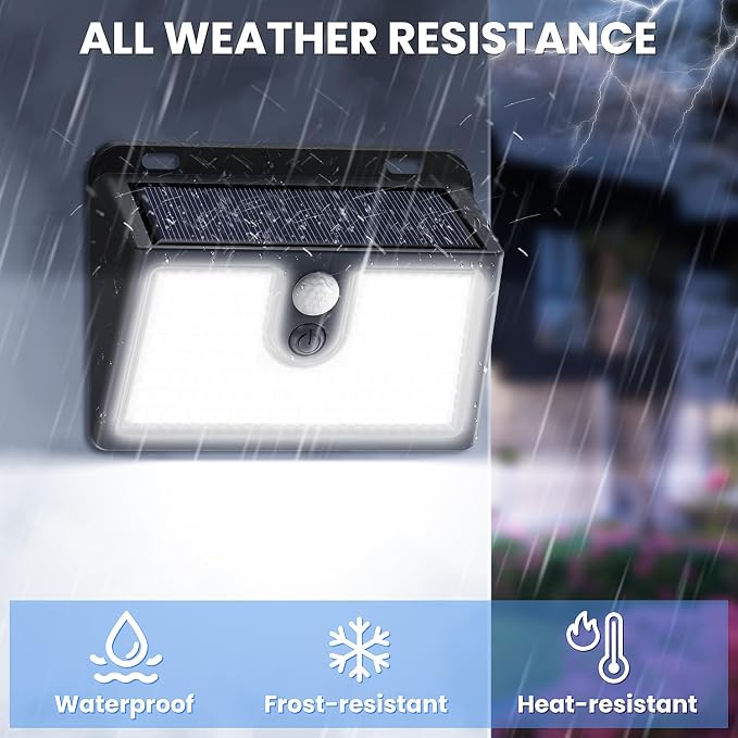 Solar Motion Sensor Outdoor Lights, Super Bright Solar Lights Outdoor Waterproof - Image 6