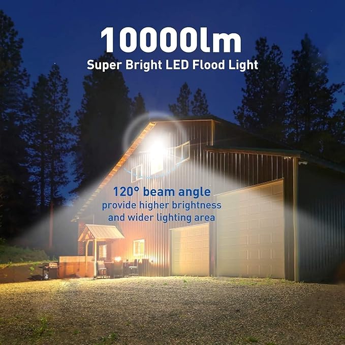 4Pack LED Flood Light Outdoor, 250W LED Work Light 25500lm - Image 3