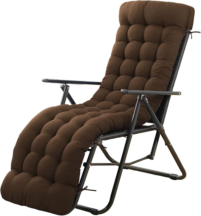 Patio Lounge Chair Cushion, Waterproof Zero Gravity Chair Cushions by Moutosne
