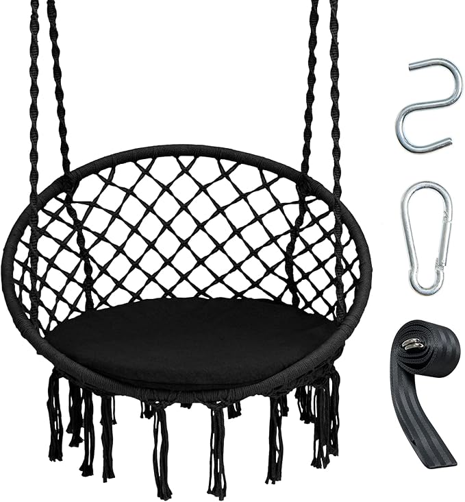 Giantex Hammock Chair Macrame Swing by Giantex